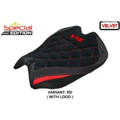 Rivestimento sella compatibile - Ducati Panigale V4  2025 - mod Argenta Special Edition Velvet