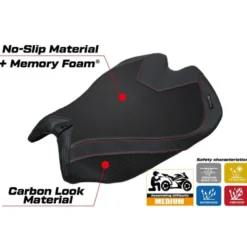 Rivestimento sella compatibile - Ducati Panigale V4 2025 - mod Argenta Comfort System