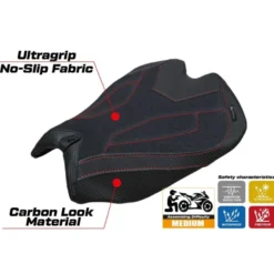 Rivestimento sella compatibile - Ducati Panigale V4 2025 - mod Argenta High Ultragrip