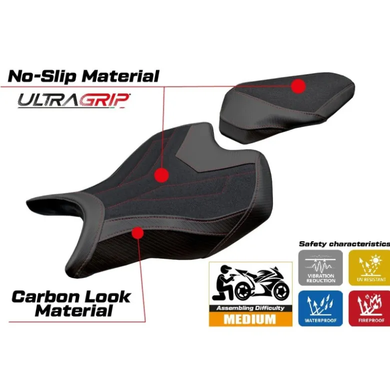 Rivestimento sella compatibile - Ducati Panigale V2 2025 - mod Asia Ultragrip