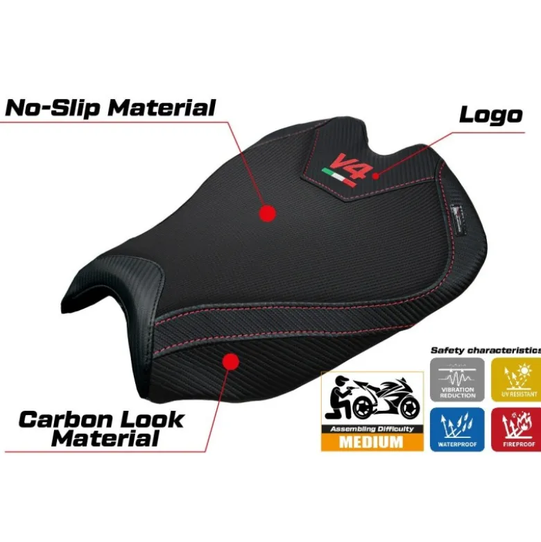 Rivestimento sella compatibile - Ducati Streetfighter V4 2025 - mod Alcara