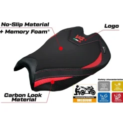 Rivestimento sella compatibile - Ducati Streetfighter V4 2025 - mod Alcara Comfort System
