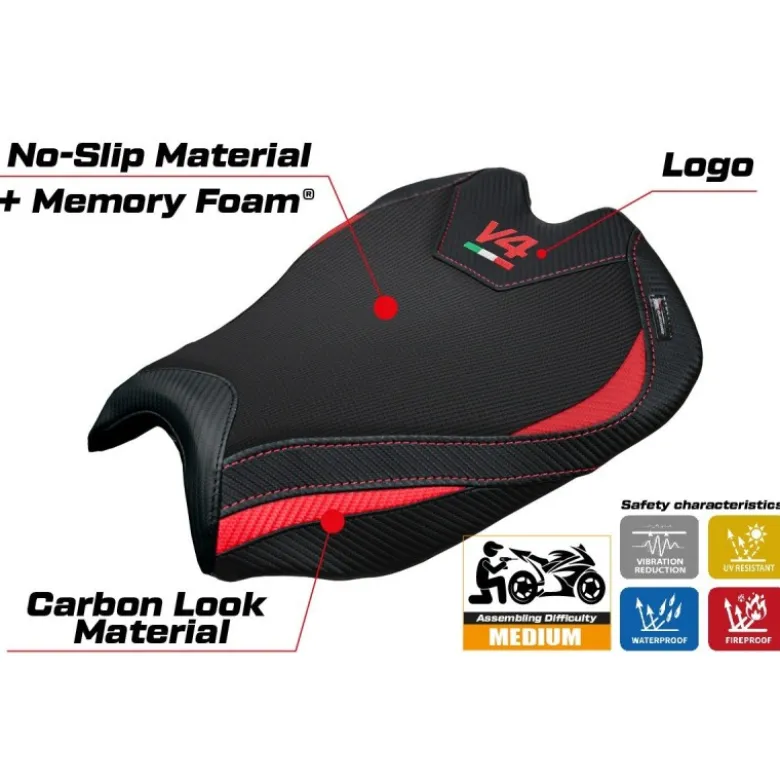 Rivestimento sella compatibile - Ducati Streetfighter V4 2025 - mod Alcara Comfort System