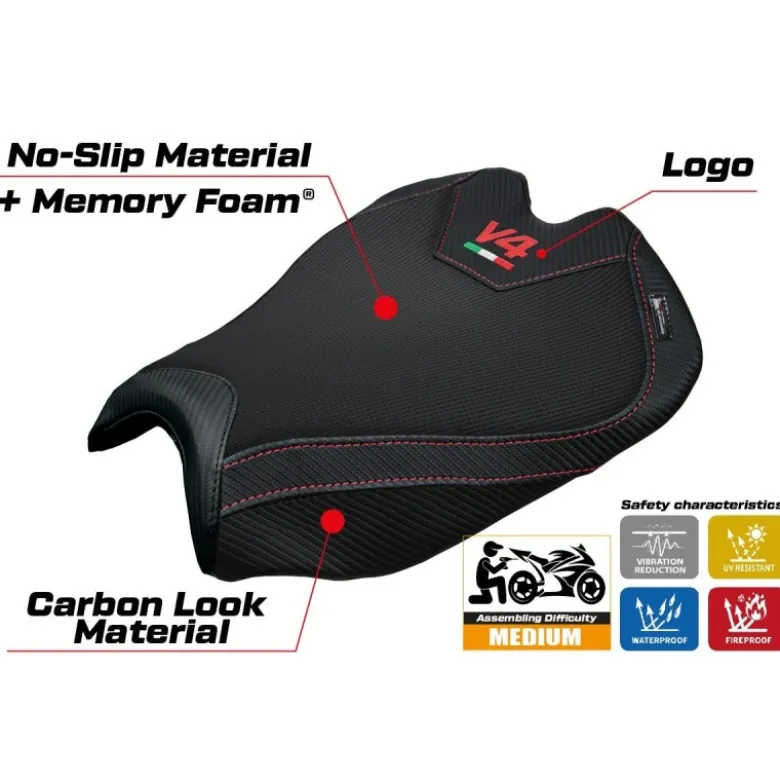 Rivestimento sella compatibile - Ducati Streetfighter V4 2025 - mod Alcara Comfort System