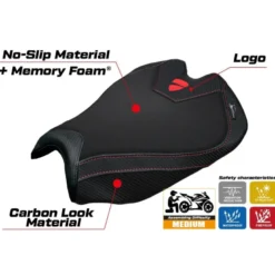Rivestimento sella compatibile - Ducati Streetfighter V4 2025 - mod Alcara Comfort System