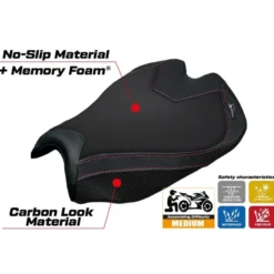 Rivestimento sella compatibile - Ducati Streetfighter V4 2025 - mod Alcara Comfort System