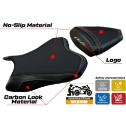 Rivestimento sella compatibile Yamaha R6 (06-07) modello Aichi