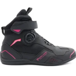 Scarpe Moto Donna Rebelhorn Spark II Nero Rosa