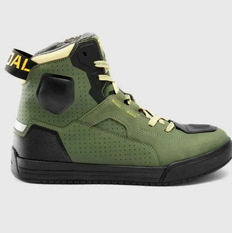 Scarpe Moto Rebelhorn Vandal II Verde Arancione