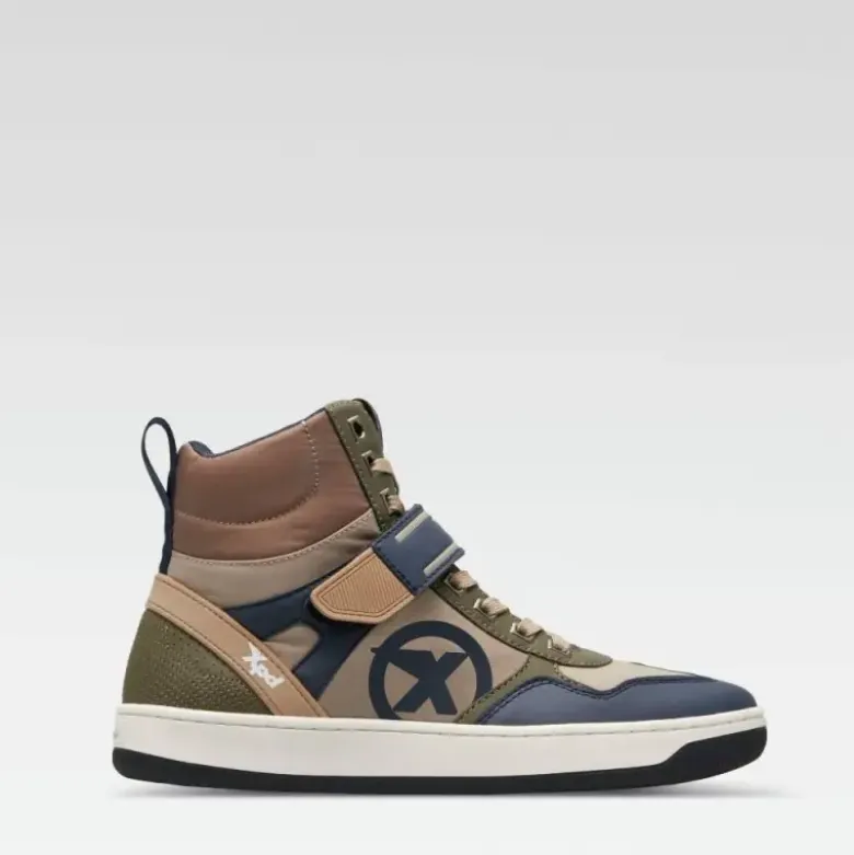 Scarpe Moto XPD Moto Pro Verde Scuro Beige