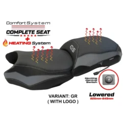Sella completa compatibile - BMW R 1250 GS 2019-2023 - mod Paphos Heating Complete Comfort Seat - Ribassata