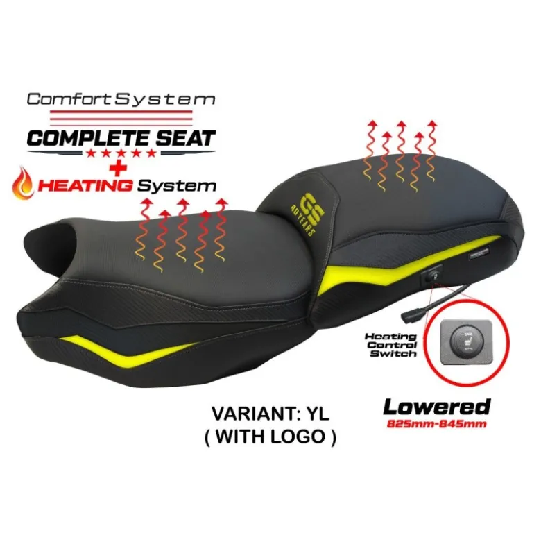 Sella completa compatibile - BMW R 1250 GS 2019-2023 - mod Paphos Heating Complete Comfort Seat - Ribassata