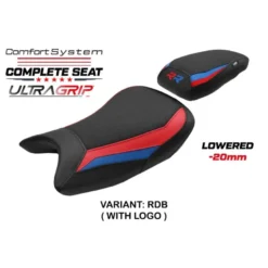 Sella completa compatibile - BMW S 1000 RR 2019-2025 - mod Varel Ultragrip Comfort System - Ribassata