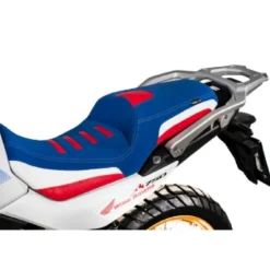Sella Isotta Isotta Per Honda Transalp Xl750 2023 Blu E Bianco Con Dettagli Rossi E Neri