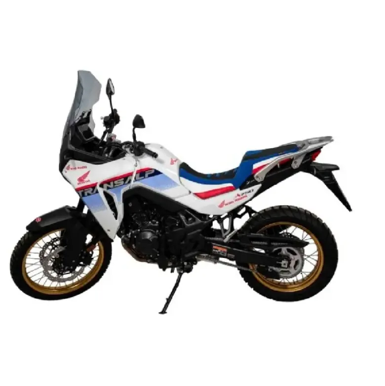 Sella Isotta Isotta Per Honda Transalp Xl750 2023 Nera, Blu E Bianco Con Dettagli Rossi