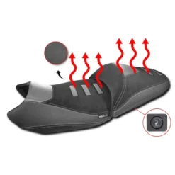 Sella Passeggero Riscaldata Isotta Per Bmw R 1300 Gs Nero