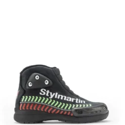 Set Racing Bambino Tuta Macna Varshall Nero Bianco, Guanti Macna Street R con Stivale Stylmartin Speed Jr