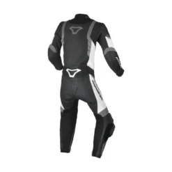 Set Racing Bambino Tuta Macna Varshall Nero Bianco, Guanti Macna Street R con Stivale Stylmartin Speed Jr