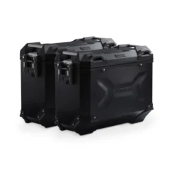 Sistema valigie in alluminio TRAX ADV Nero. 45/45 l. Moto Morini X-Cape 650 (21-).