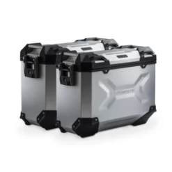 Sistema valigie in alluminio TRAX ADV Sw-Motech Argento. 37/37 l. Yamaha Tracer 9/GT/GT+ (24-).