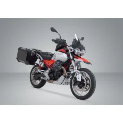 Sistema valigie in alluminio TRAX ADV Sw-Motech Nero. 37/45 l. Moto Guzzi V85 TT / Strada (24-).