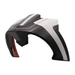 Spoiler Posteriore Ls2 In Carbonio Bianco Grigio Per Casco Thunder C FF805