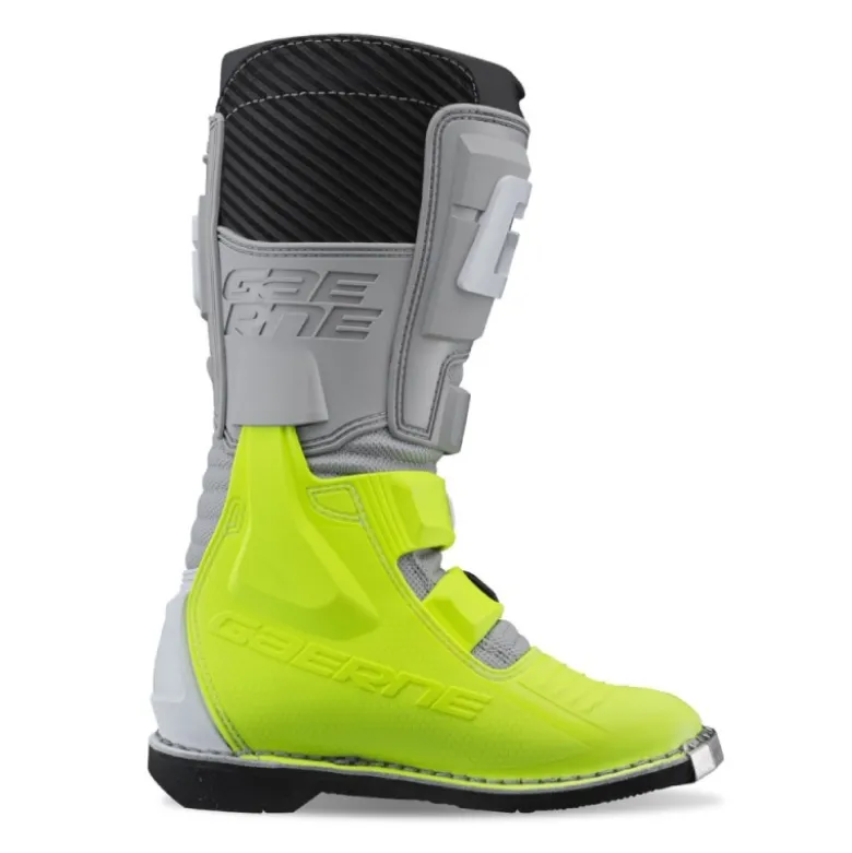 Stivali Moto Bambino Gaerne GXJ Grigio Giallo Fluo