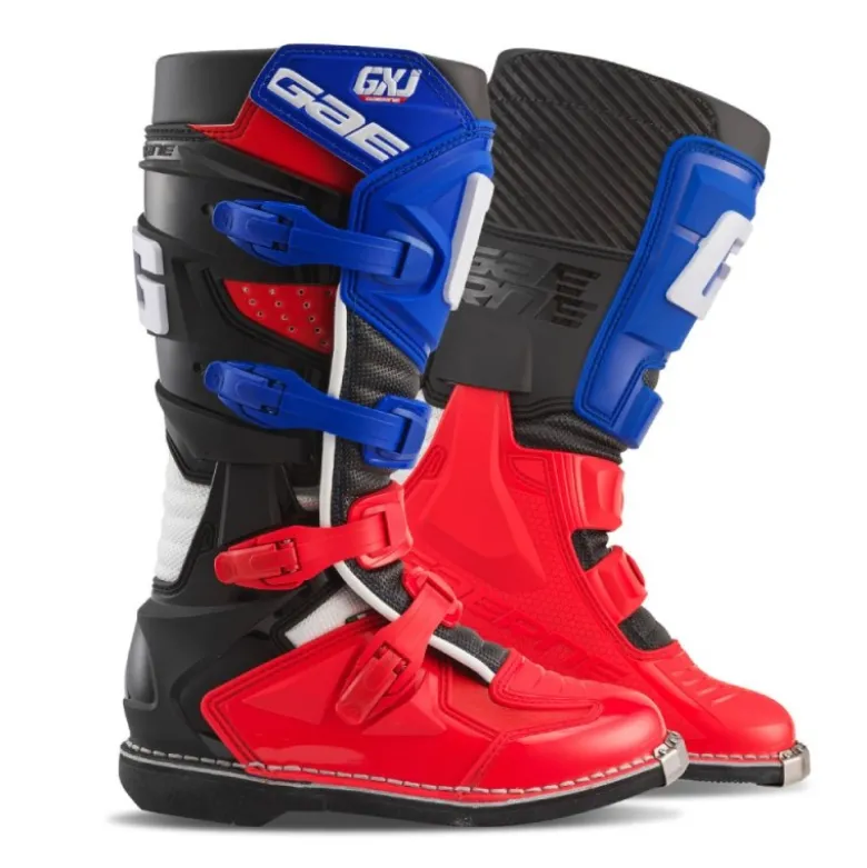 Stivali Moto Bambino Gaerne GXJ Rosso Bianco Blu
