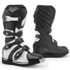 Stivali Moto Cross Bambino Forma Gravity Nero Bianco