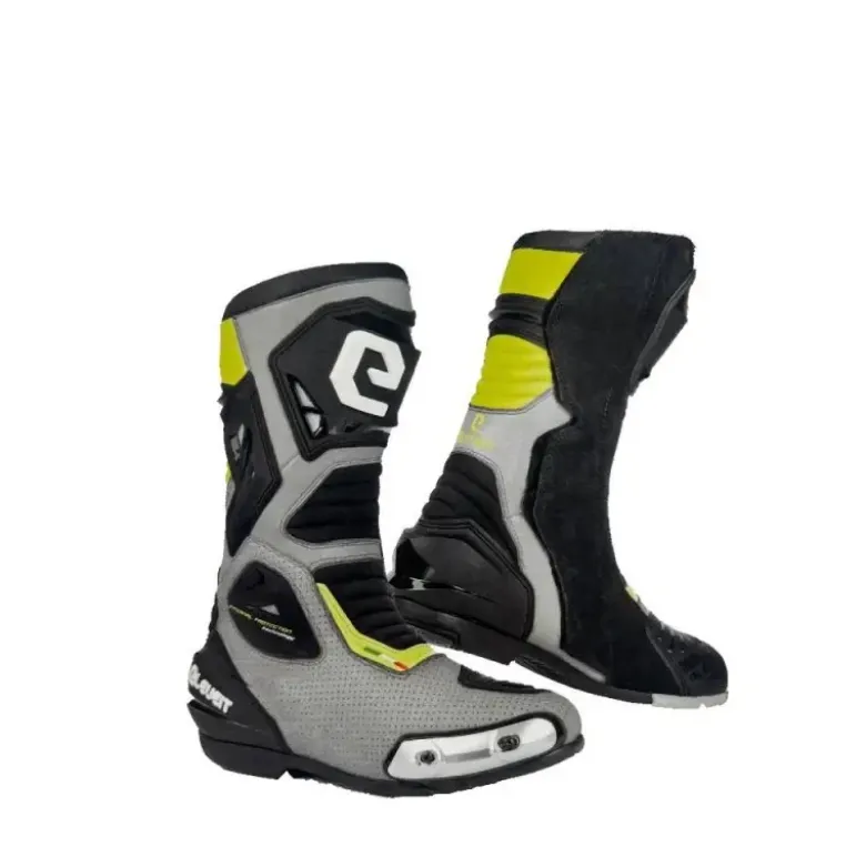 Stivali Moto Eleveit Sp-01 Air Grigio Giallo -CAMPIONARIO-