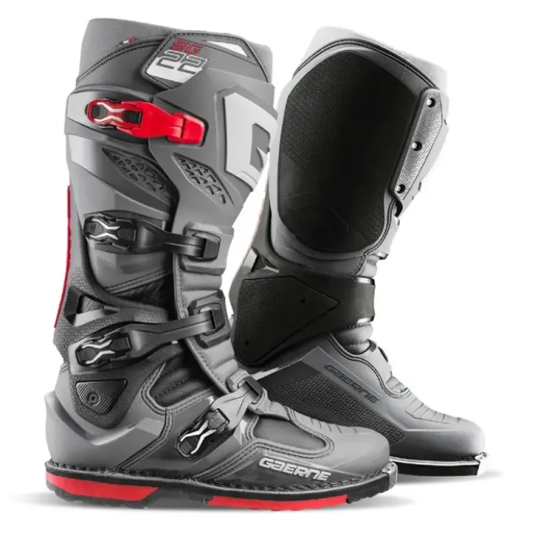 Stivali Moto Gaerne SG22 Antracite Nero Rosso