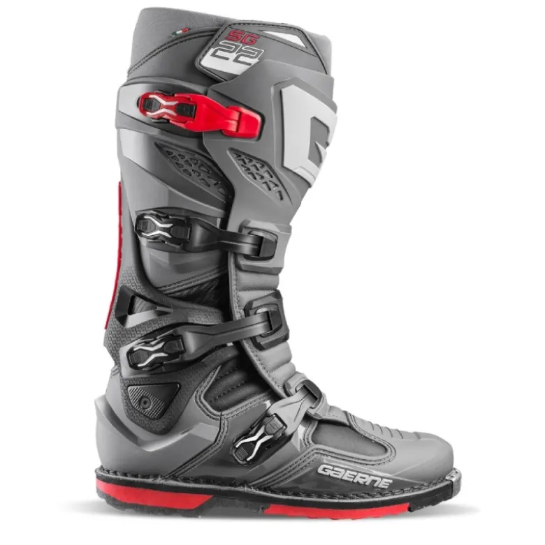 Stivali Moto Gaerne SG22 Antracite Nero Rosso