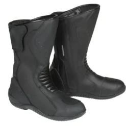 Stivali Moto In Pelle Booster Comfort Donna Nero
