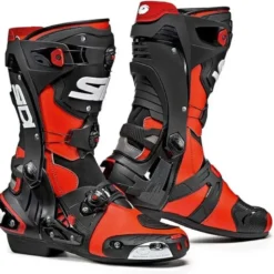 Stivali Moto Racing Sidi Rex Rosso Fluo Nero