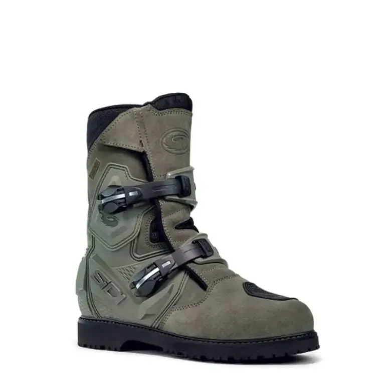 Stivali Moto Touring Sidi Mid Adventure 2 Gore-Tex Verde Militare