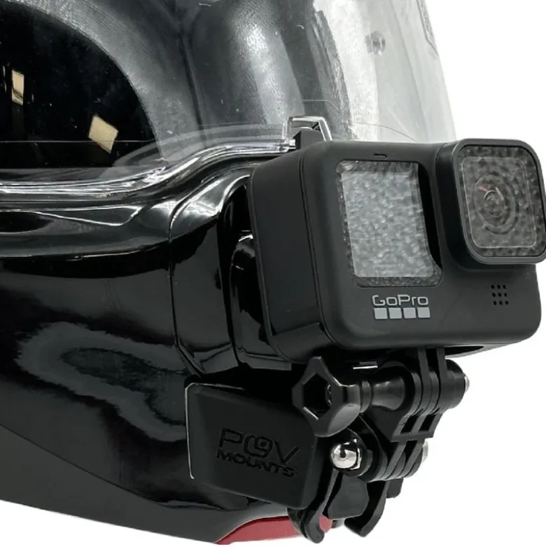 Supporto Action Cam Pov Mounts per Casco HJC F100
