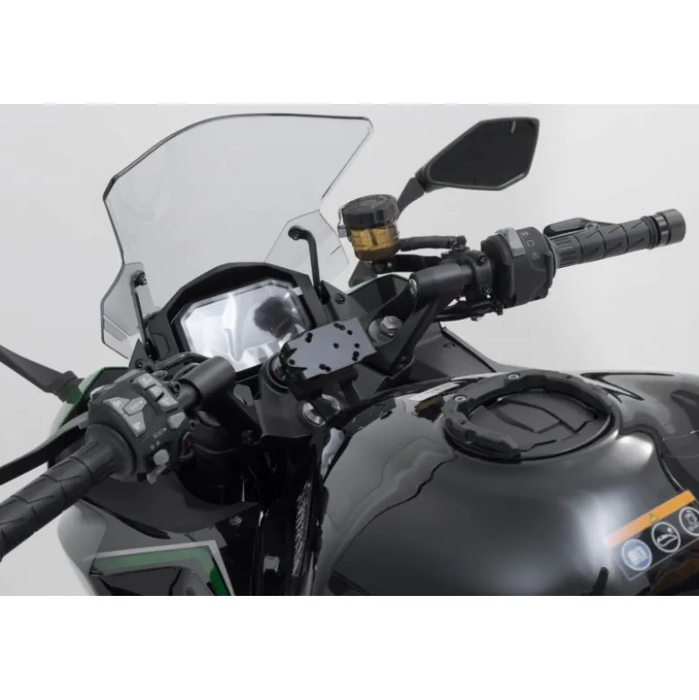 Supporto navigatore per manubrio Nero. Kawasaki Z1000SX, Ninja 1000SX.