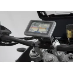 Supporto navigatore per manubrio Nero. Modelli Honda / Suzuki / Triumph.