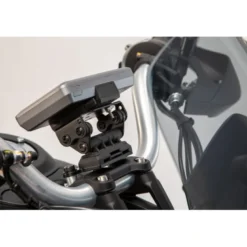 Supporto navigatore per manubrio Nero. Moto Guzzi V85 TT (19-).