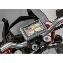Supporto navigatore per manubrio Nero. Moto Guzzi V85 TT (19-).