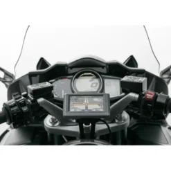 Supporto navigatore per manubrio Nero. Yamaha FJR 1300 (04-).