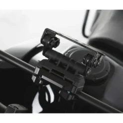 Supporto Navigatore Sw-Motech Tubolare 10/12 mm Nero