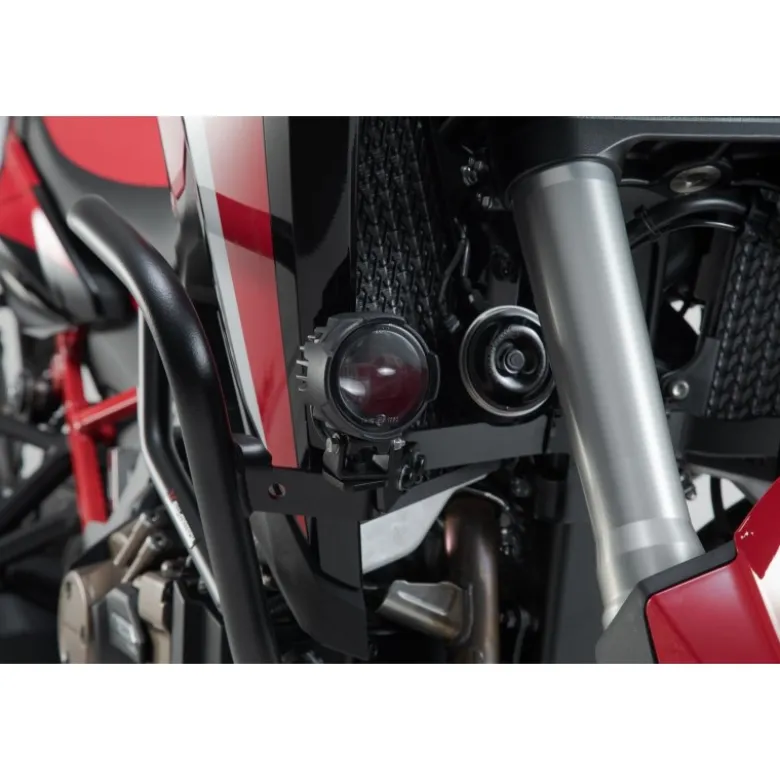 Supporto per faretti Nero. Honda CRF1000L (15-) con prot. laterale.