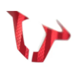 Toro adesivo SW-MOTECH 130 x 97 mm. Riflettente. Rosso.