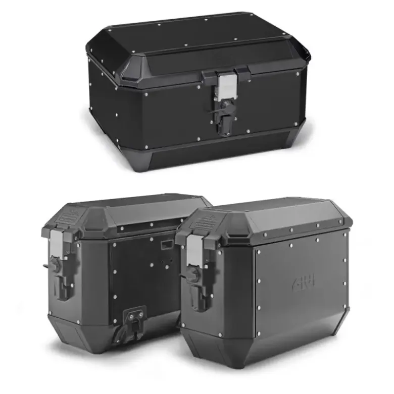 Tris Valigie Givi Trekker Alaska ALA56B con Coppia Valigie Givi ALA36BPACK2