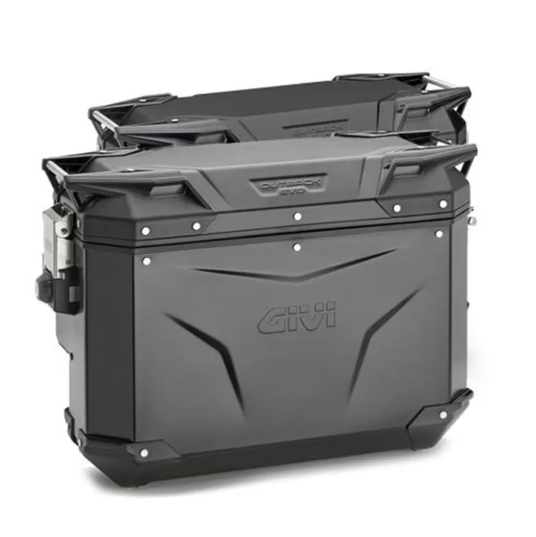 Tris Valigie Givi Trekker Outback Evo OBKE58B con Coppia Valigie Givi OBKE3733BPACK2