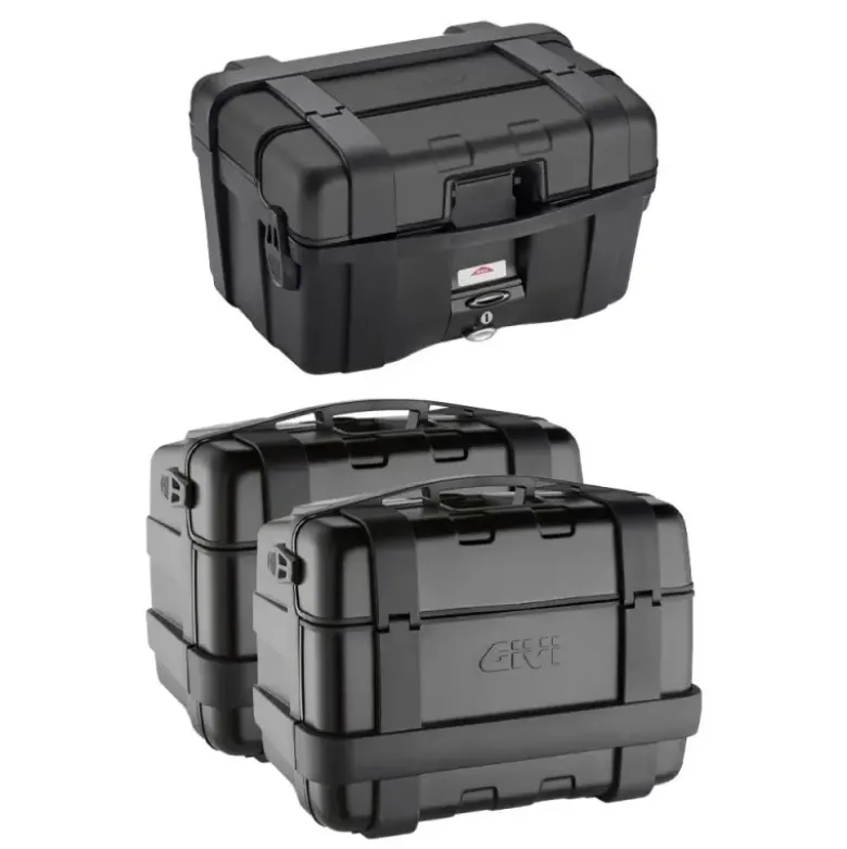 Tris Valigie Givi Trekker TRK46B con Coppia Valigie Givi TRK46BPACK2