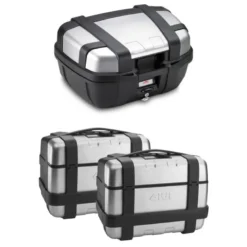 Tris Valigie Givi Trekker TRK52N con Coppia Valigie Givi TRK46PACK2