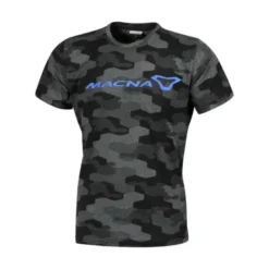 T-Shirt Macna Dazzle Logo 2.0 Nero Grigio Blu