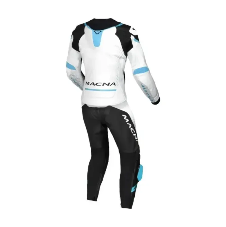 Tuta Divisa Donna In Pelle Macna Tronniq Bianco Blu